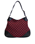 Abbey, &pound;275, Handbags, Black/Red, Canvas, Front view